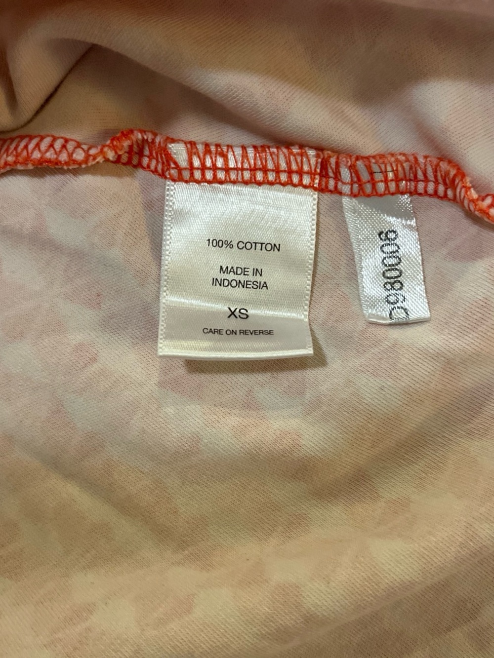 New York & Company Orange Geometric Tie-Neck Midi Dress - Picture 2 of 3
